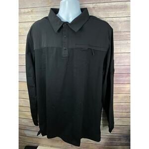 Magco Msen Mens Athletic Stretch Shirt Long Sleeve Fast Dry Outdoor Work 2XL